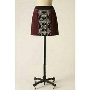 Anthro Floreat Eugenia Panel Mini Skirt Tapestry